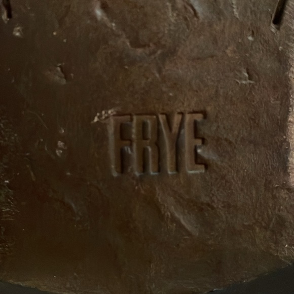 Frye Carly Zip Chelsea Leather Booties, Sz 10, Cognac - Picture 8 of 9